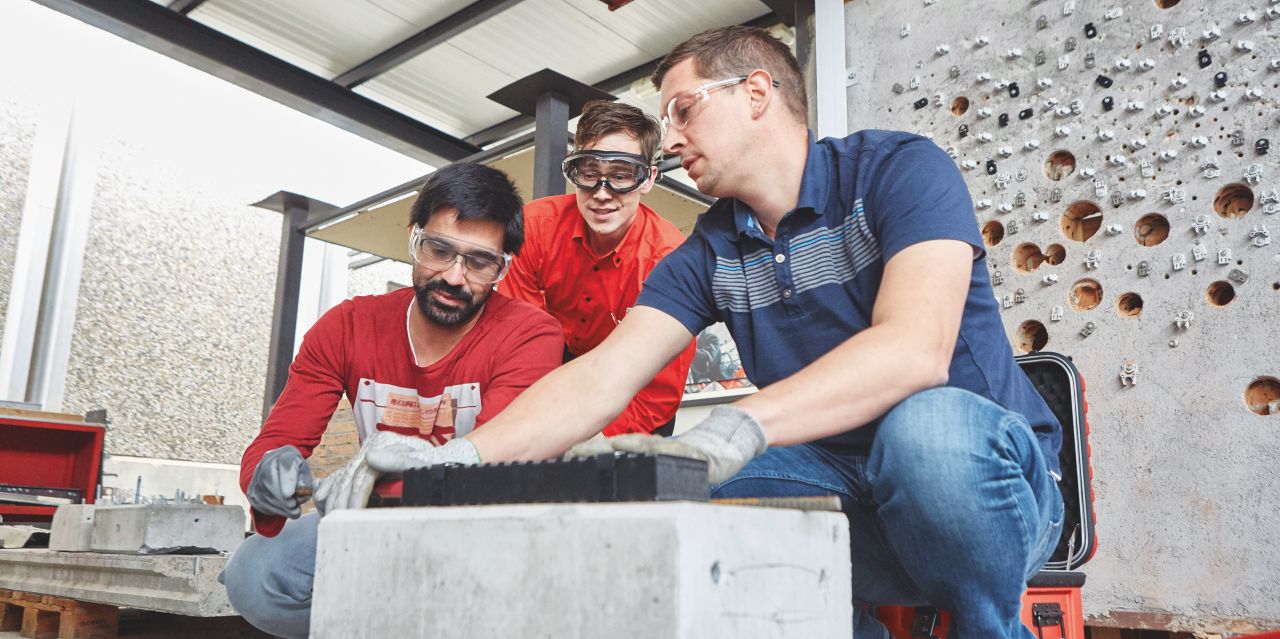 Hilti Rebar Trainings für nachträgliche Bewehrungsanschlüsse: Rebar PROFESSIONAL