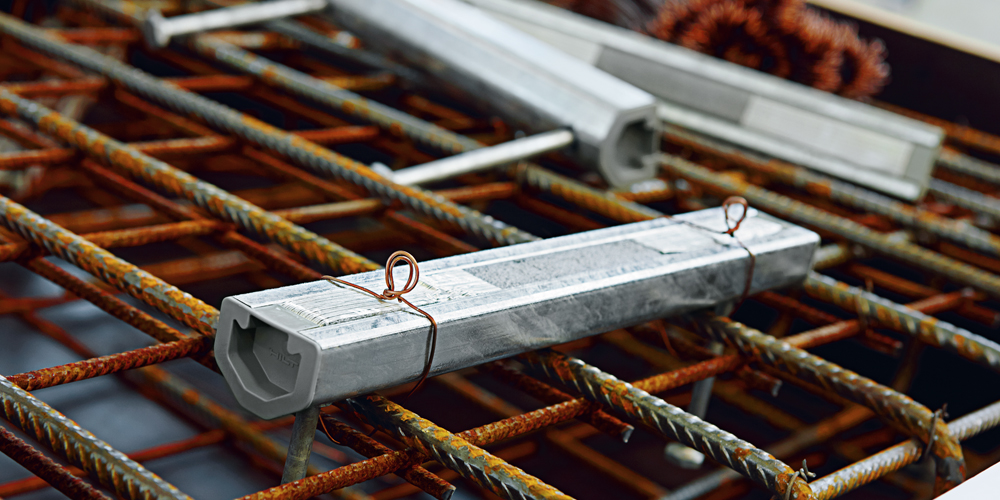 Ankerschien HAC vor der Verarbeitung auf Bewehrungen