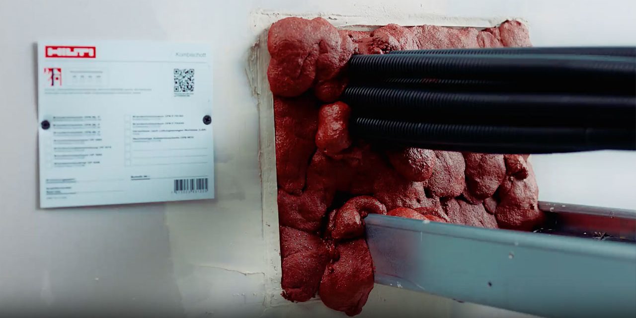 Effizienter Brandschutz für Durchführungen in der Elektrotechnik