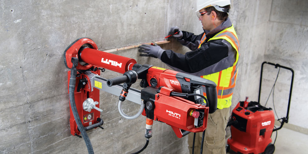 Nassbohrung in Beton mit DD 150-U