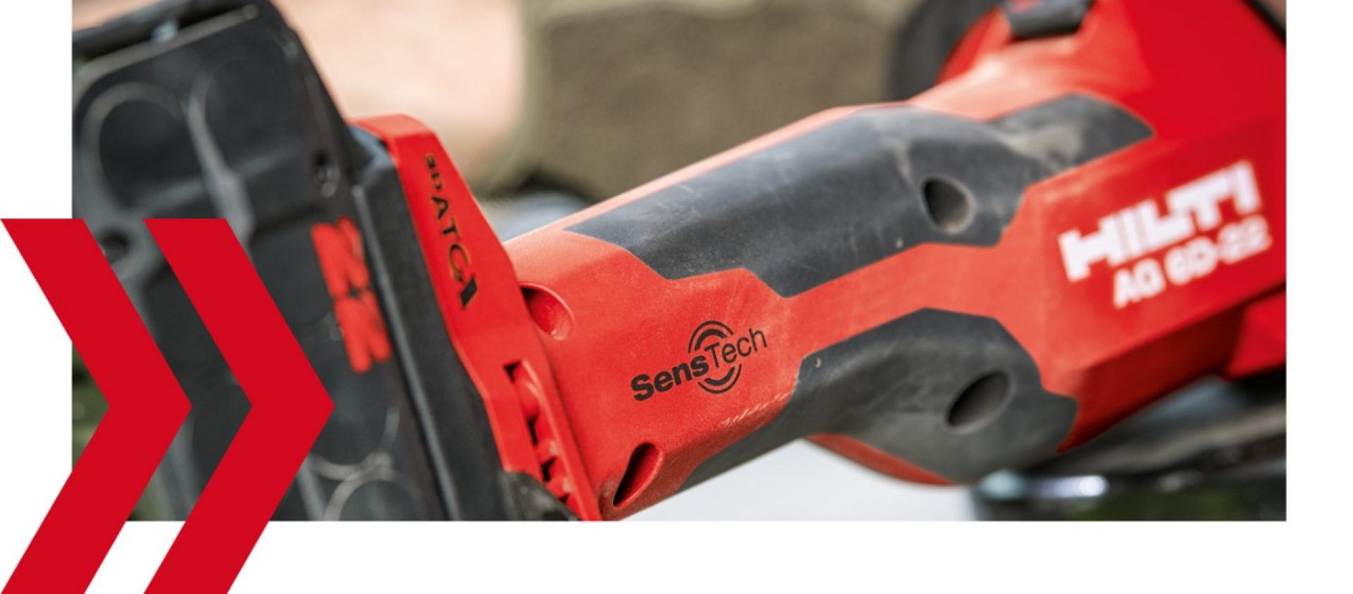 Akku-Winkelschleifer AG 6D-22 mit SensTech Technologie