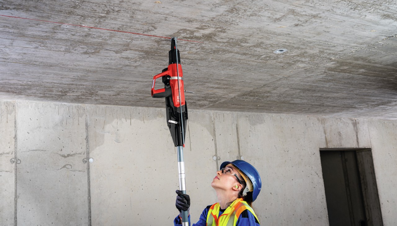 Anwendung mit DX 6 an der Decke