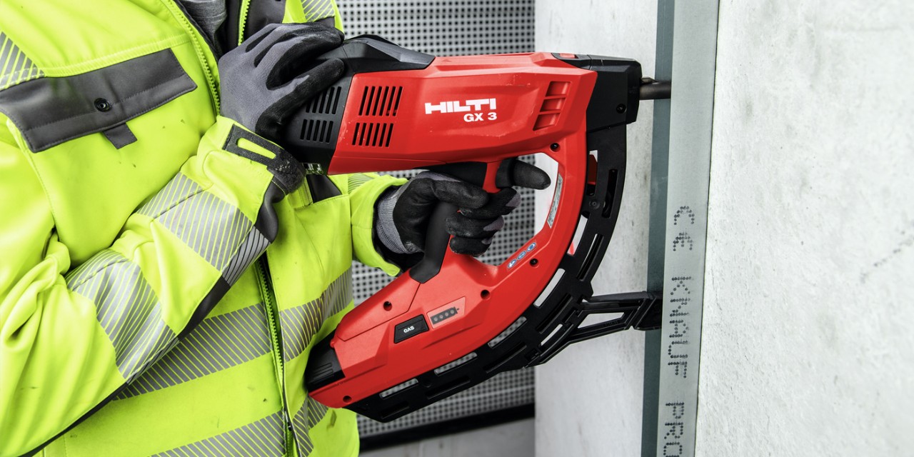 Mit GX3 Trockenbauschiene befestigen