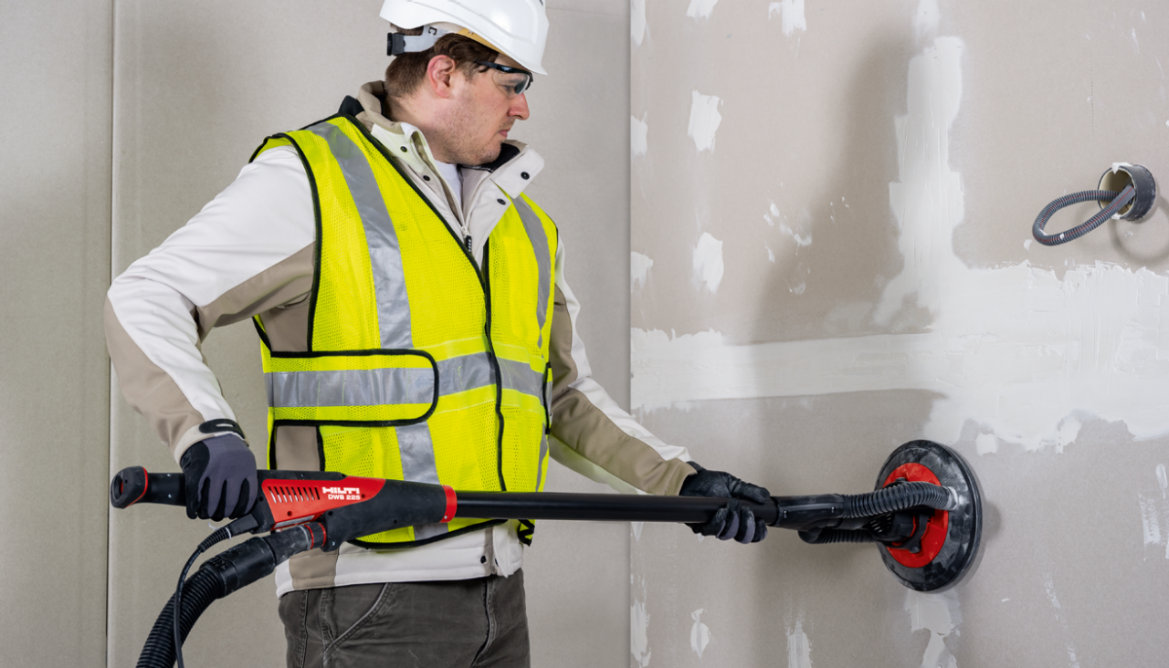 Schleifen mit dem Langhalsschleifer DWS 225