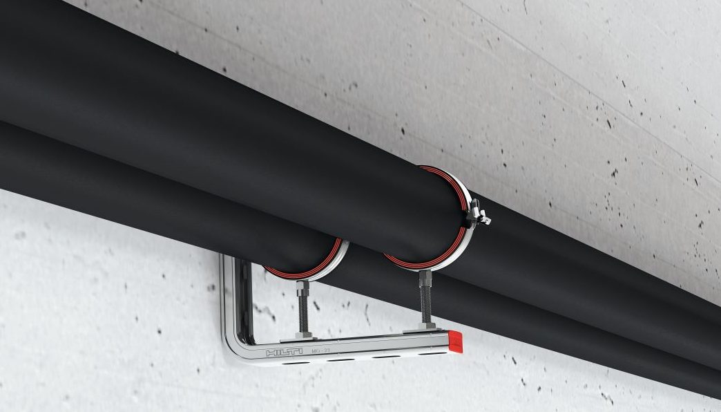 Mehrere Rohre anbringen