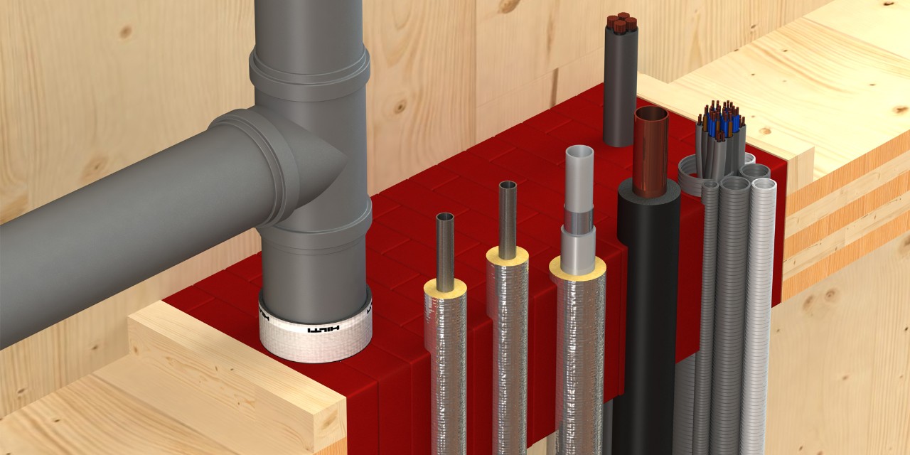 Kombischott ohne Öffnungslaibung