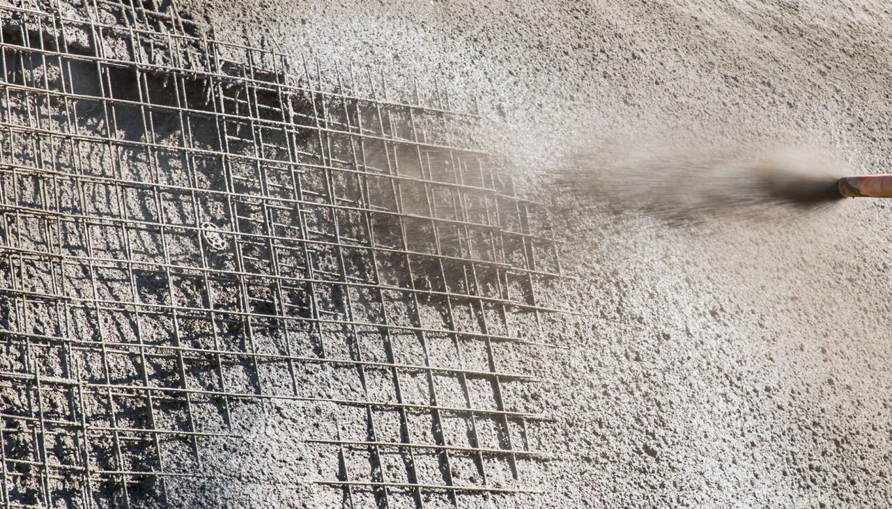 Hilti Befestigung von Bewehrungsmatten für Spritzbeton