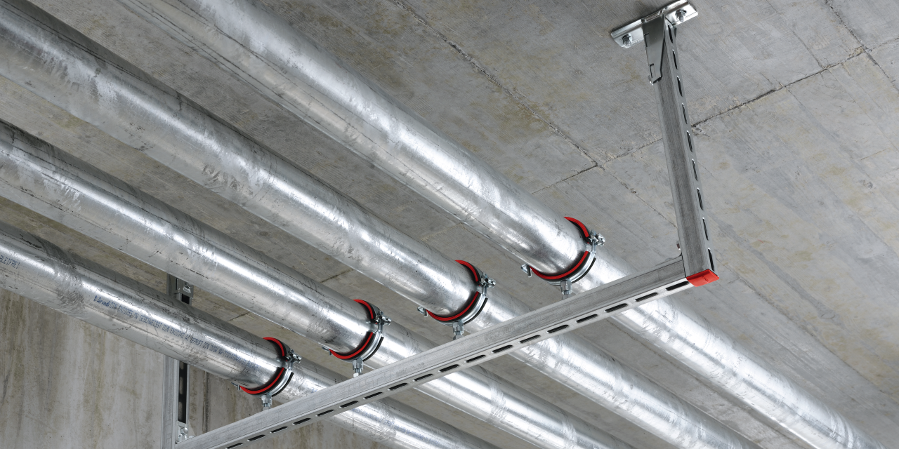 MM Schienensystem für leichte Lasten in der TGA