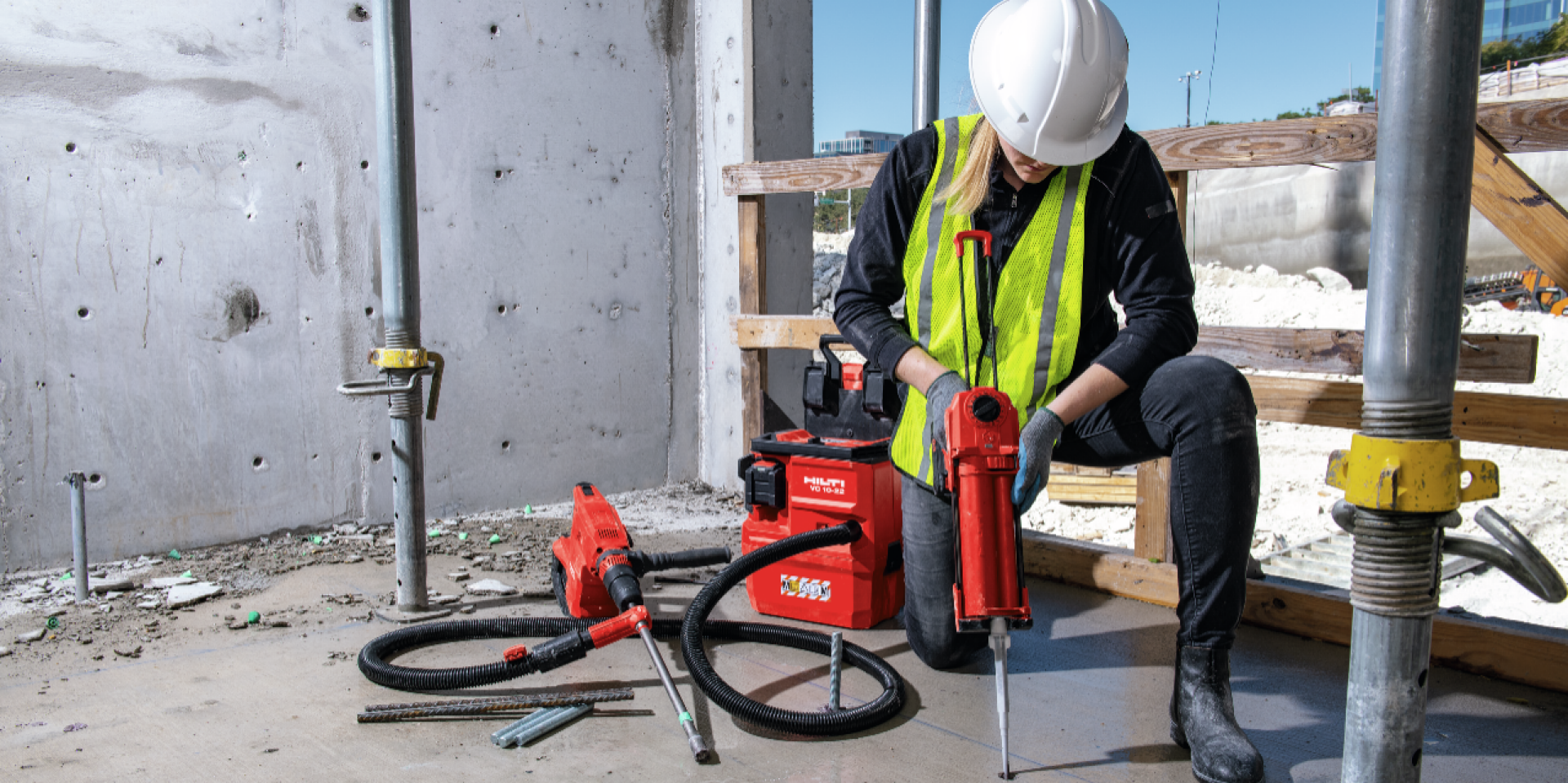 SafeSet Installation in Betonboden