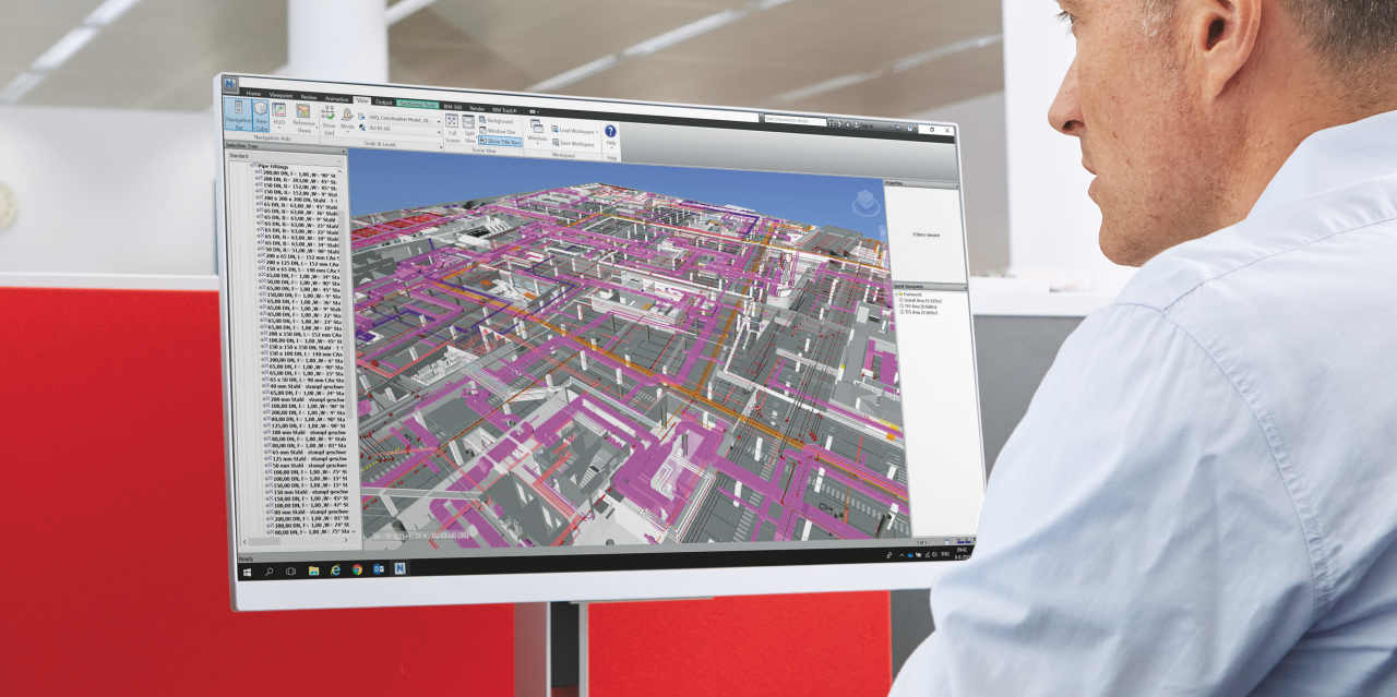Ein Hilti Ingenieur modelliert MEP-Stützen in BIM