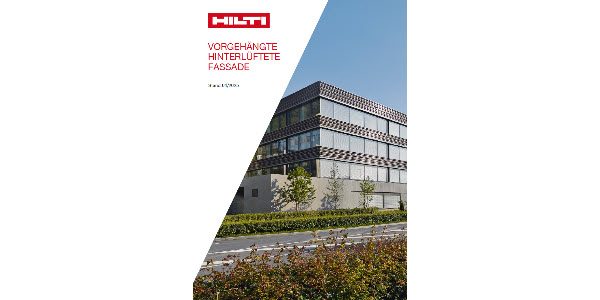 Hilti vorgehängte hinterlüftete Fassade Broschüre