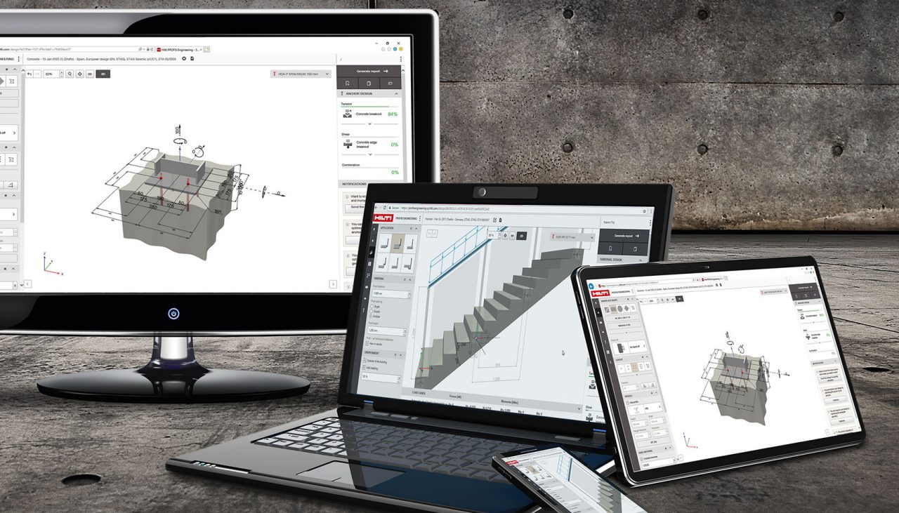 Profis Engineering Software für Dübelberechnungen