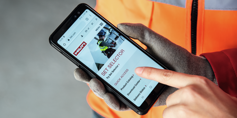 Hilti Calculator App - Stückliste erstellen