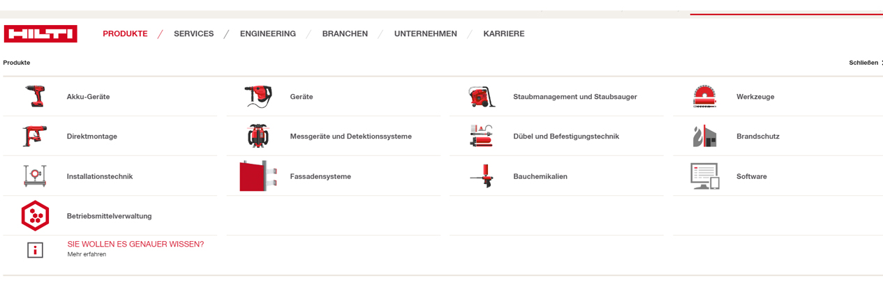 Click & Collect: Produkte auswählen